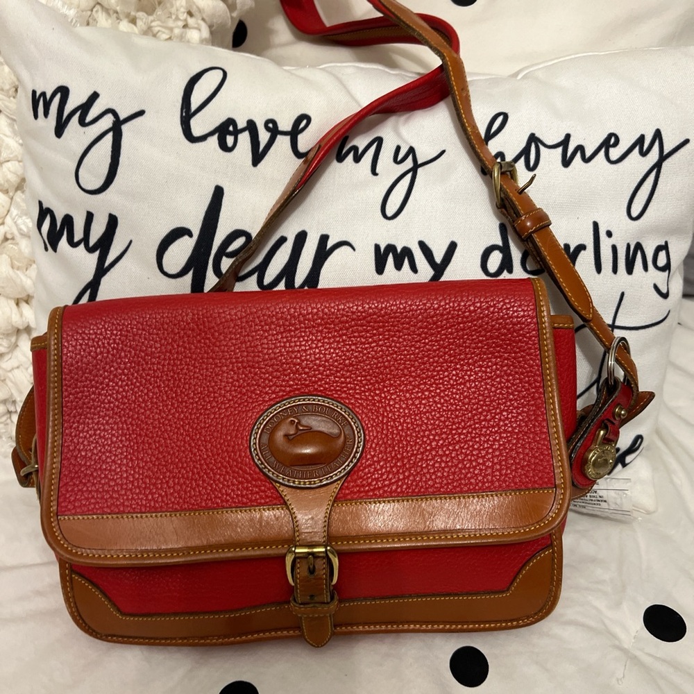 Dooney & Bourke all weather leather vintage Leather Crossbody & key ring